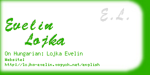 evelin lojka business card